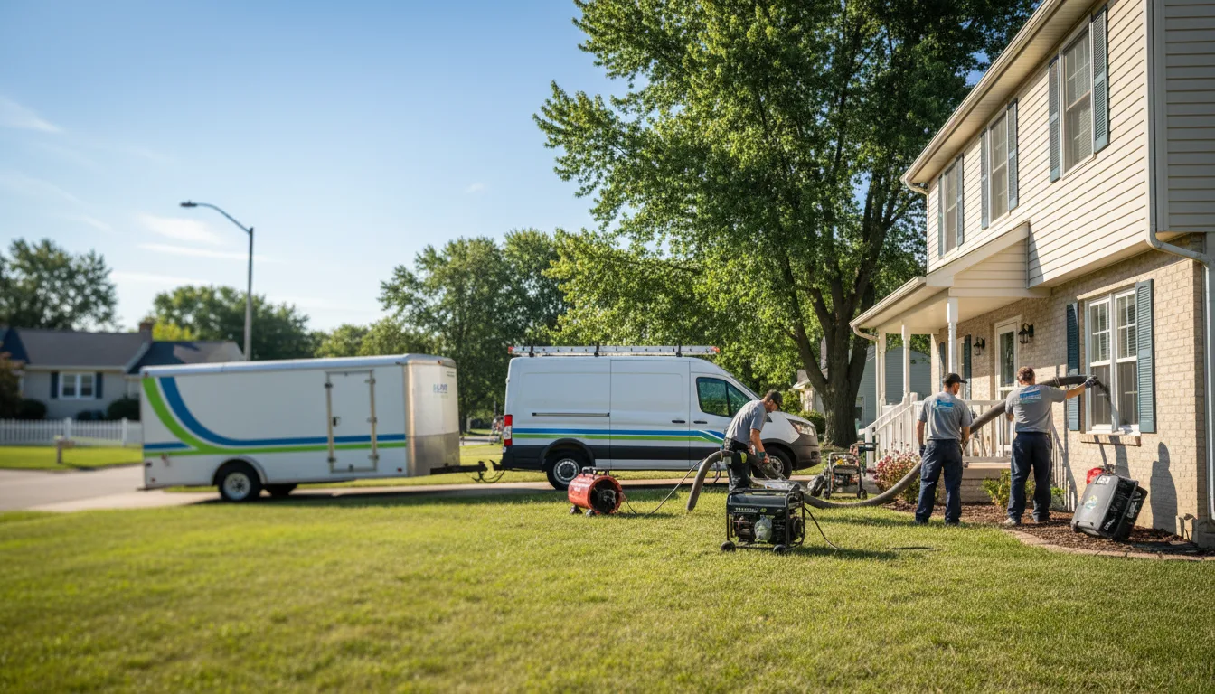 Flooded Basement Restoration And Cleanup With Repair in New Era, MI near me